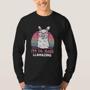 Grappig Schattig Llama 14e verjaardagscadeau voor  T-shirt