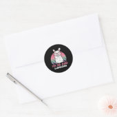 Grappig Schattig Llama 36e verjaardagscadeau voor Ronde Sticker (Envelop)