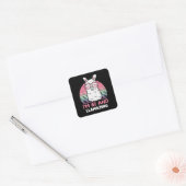 Grappig Schattig Llama 61e verjaardagscadeau voor  Vierkante Sticker (Envelop)