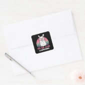 Grappig Schattig Llama 66e verjaardagscadeau voor Vierkante Sticker (Envelop)