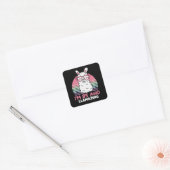 Grappig Schattig Llama 85e verjaardagscadeau voor Vierkante Sticker (Envelop)
