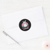 Grappig Schattig Llama 88e verjaardagscadeau voor  Ronde Sticker (Envelop)