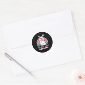 Grappig Schattig Llama 89ste verjaardagscadeau voo Ronde Sticker (Envelop)