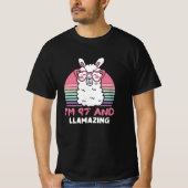 Grappig Schattig Llama 97e verjaardagscadeau voor T-shirt (Voorkant)