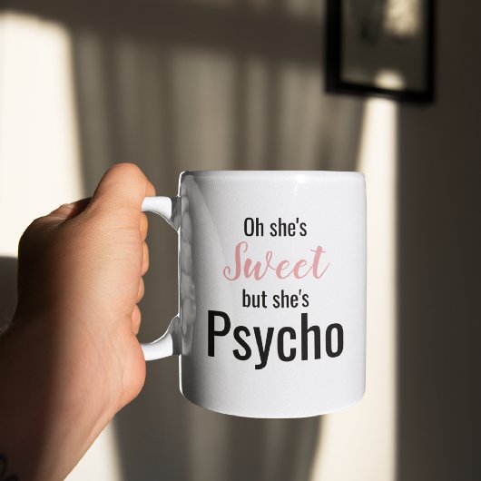 Grappig Schattig maar Psycho | Leuk Mok