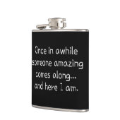 Grappig schattig meisje heupfles (Links)