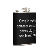 Grappig schattig meisje heupfles (Rechts)