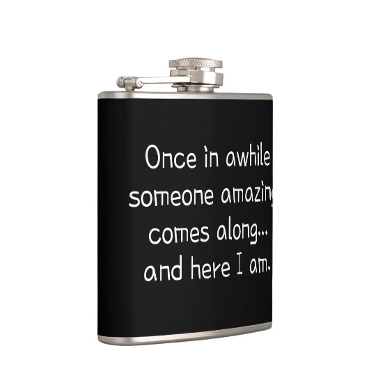 Grappig schattig meisje heupfles (Rechts)