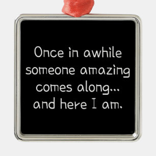 Grappig schattig meisje metalen ornament