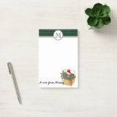 Grappig schattig meisjesachtig Vakantie kerstkat m Post-it® Notes (Kantoor)