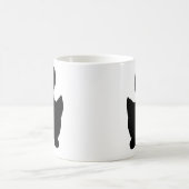 Grappig schattig ontwerp van de mok van de zwarte (Center)