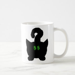 Grappig schattig ontwerp van de mok van de zwarte