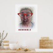 Grappig Schattig Poster! Poster (Keuken)