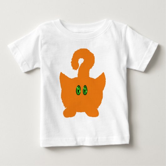 Grappig schattig rood cartoon-baby-shirt design (Voorkant)