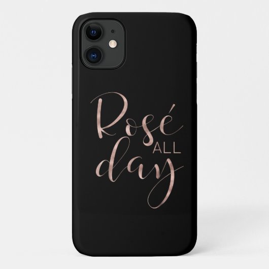 Grappig schattig Roos de hele dag wijnliefhebber c Case-Mate iPhone Case (Achterkant)
