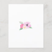 Grappig schattig roze flamingo floral BUDGET baby  (Achterkant)