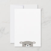 Grappig schattig schaap dier. Kids verjaardagsdier Bedankkaart (Achterkant)