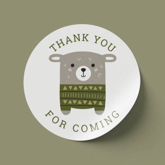 Grappig schattig schaap. Kinder Zoo boerderij Verj Ronde Sticker