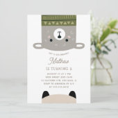 Grappig schattig schapendier. kinder baby zoo verj kaart (Staand voorkant)