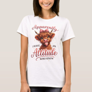 Grappig & Schattig Schotse Hoogland Koe T-shirt on