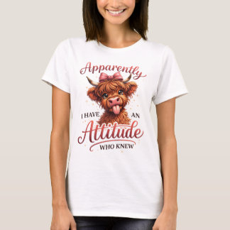 Grappig & Schattig Schotse Hoogland Koe T-shirt on