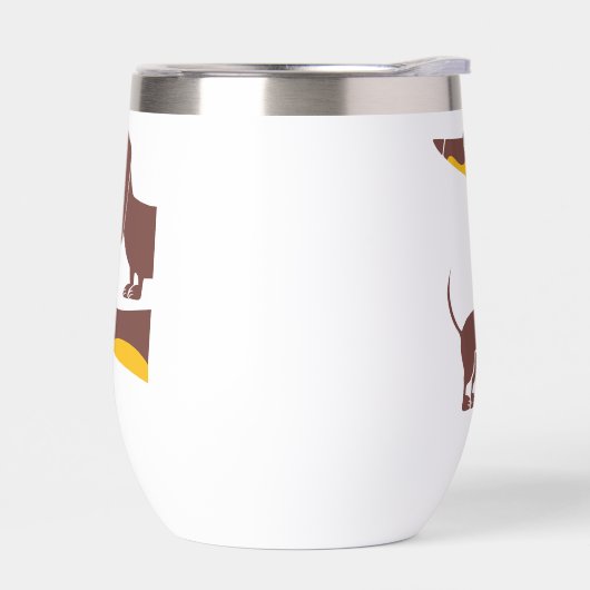 Grappig schattig teckel voor lange hond ouder (Links)