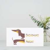Grappig schattig teckel voor lange hond ouder (Staand voorkant)