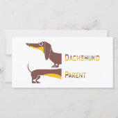 Grappig schattig teckel voor lange hond ouder (Achterkant)