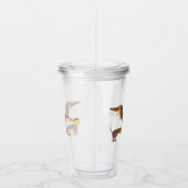 Grappig schattig teckel voor lange hond ouder acryl drinkbeker (Rechts)