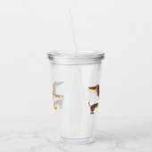 Grappig schattig teckel voor lange hond ouder acryl drinkbeker (Links)