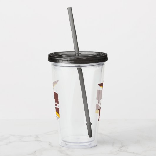 Grappig schattig teckel voor lange hond ouder acryl drinkbeker (Links)