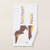 Grappig schattig teckel voor lange hond ouder bad handdoek (Handdoek)