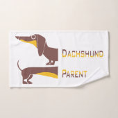 Grappig schattig teckel voor lange hond ouder bad handdoek (Handdoek)