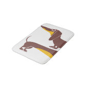 Grappig schattig teckel voor lange hond ouder badmat (Gekanteld)