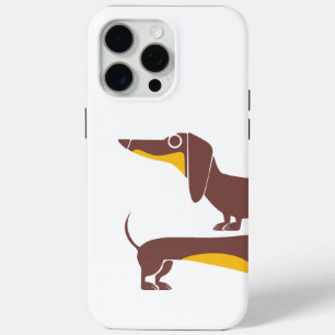 Grappig schattig teckel voor lange hond ouder iPhone 15 pro max hoesje
