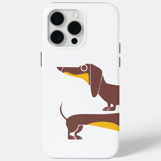 Grappig schattig teckel voor lange hond ouder Case-Mate iPhone case (Achterkant)