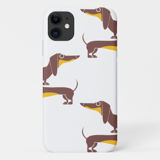 Grappig schattig teckel voor lange hond ouder Case-Mate iPhone case (Achterkant)