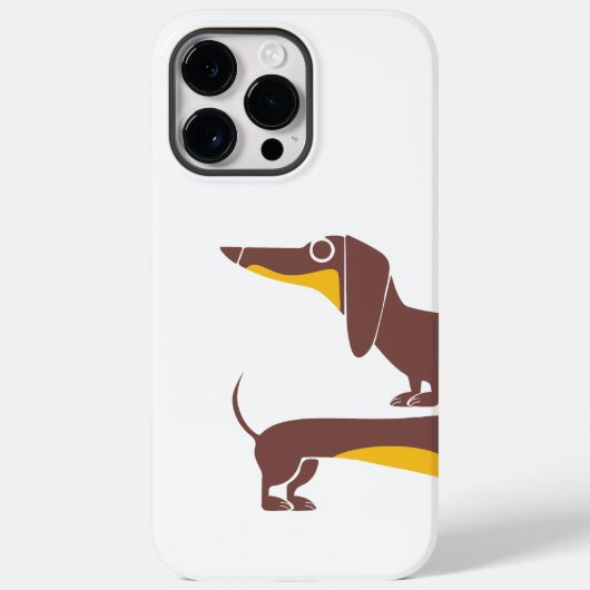 Grappig schattig teckel voor lange hond ouder Case-Mate iPhone case (Achterkant)
