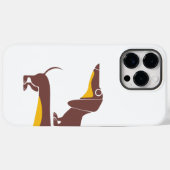 Grappig schattig teckel voor lange hond ouder Case-Mate iPhone case (Achterkant (horizontaal))