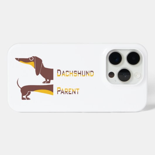 Grappig schattig teckel voor lange hond ouder Case-Mate iPhone case (Achterkant (horizontaal))