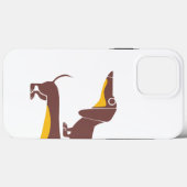 Grappig schattig teckel voor lange hond ouder Case-Mate iPhone case (Achterkant (horizontaal))