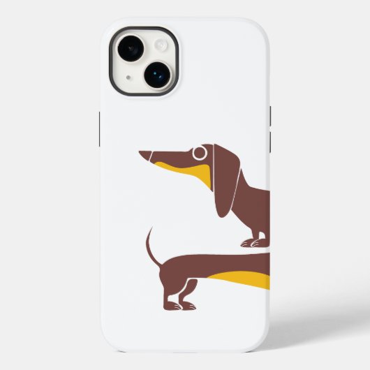 Grappig schattig teckel voor lange hond ouder Case-Mate iPhone case (Achterkant)