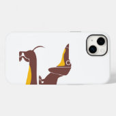 Grappig schattig teckel voor lange hond ouder Case-Mate iPhone case (Achterkant (horizontaal))