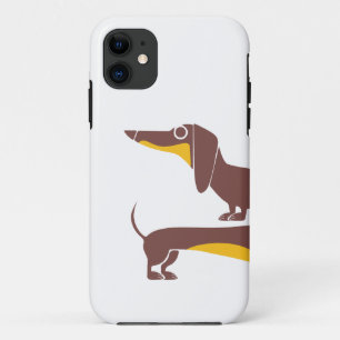 Grappig schattig teckel voor lange hond ouder Case-Mate iPhone case