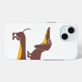 Grappig schattig teckel voor lange hond ouder Case-Mate iPhone case (Achterkant (horizontaal))