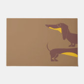 Grappig schattig teckel voor lange hond ouder deurmat (Voorkant)