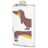 Grappig schattig teckel voor lange hond ouder heupfles (Links)
