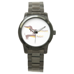 Grappig schattig teckel voor lange hond ouder horloge