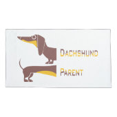Grappig schattig teckel voor lange hond ouder kussensloop (Achterkant-Links)