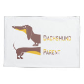 Grappig schattig teckel voor lange hond ouder kussensloop (Achterkant)